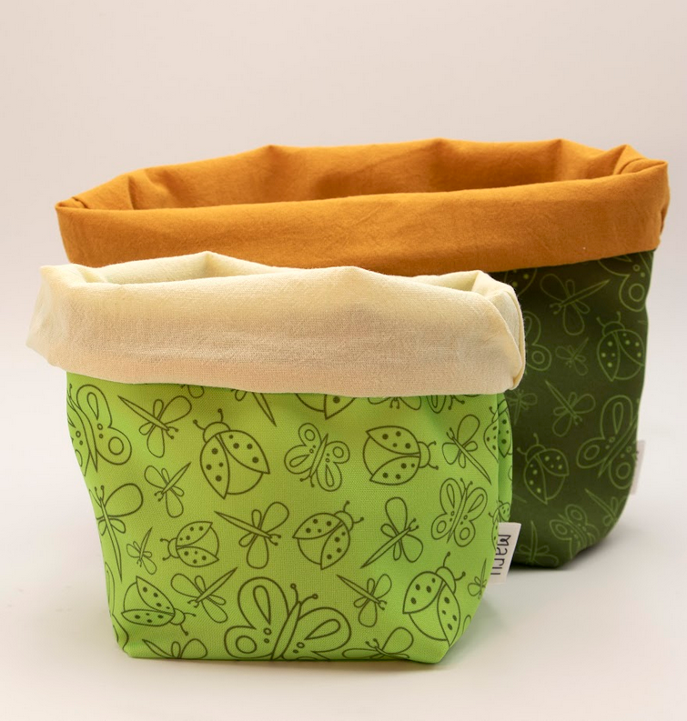 Home cesto bichitos verde